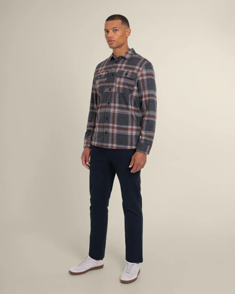 Skagen - Multi Check Jersey Casual Overshirt - Image 9