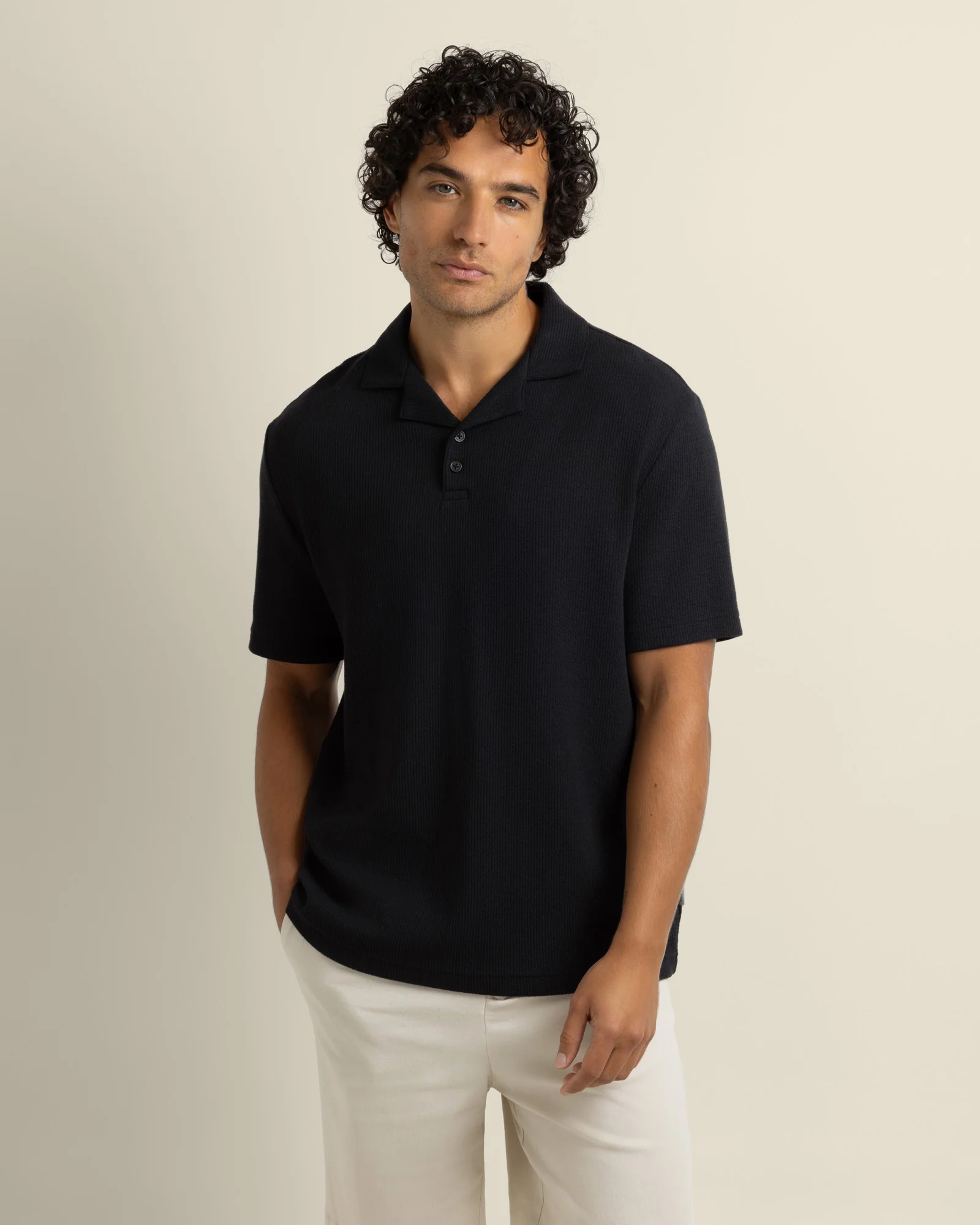 Sommer - Wavy Rib Polo Shirt