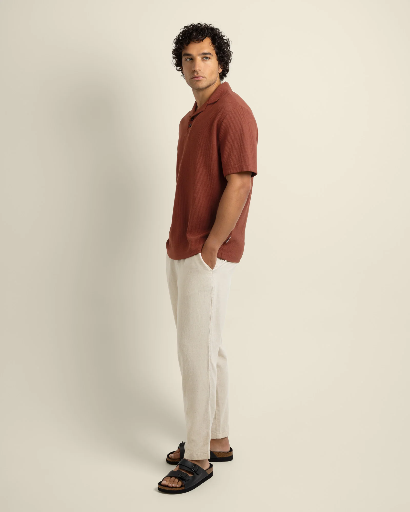 Sommer - Wavy Rib Polo Shirt - Image 5