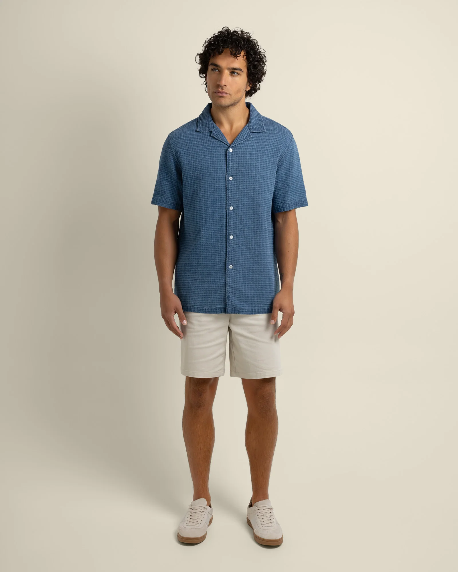 Soren - Grid Denim Short Sleeve Shirt - Image 2