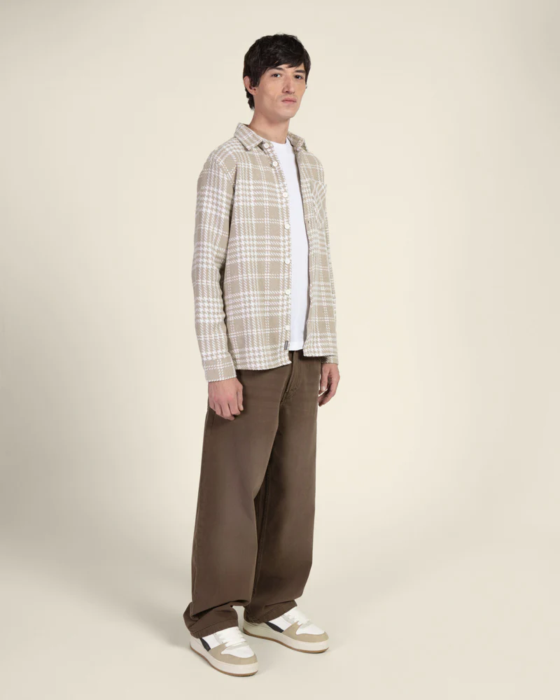Stone Check Overshirt - Image 4