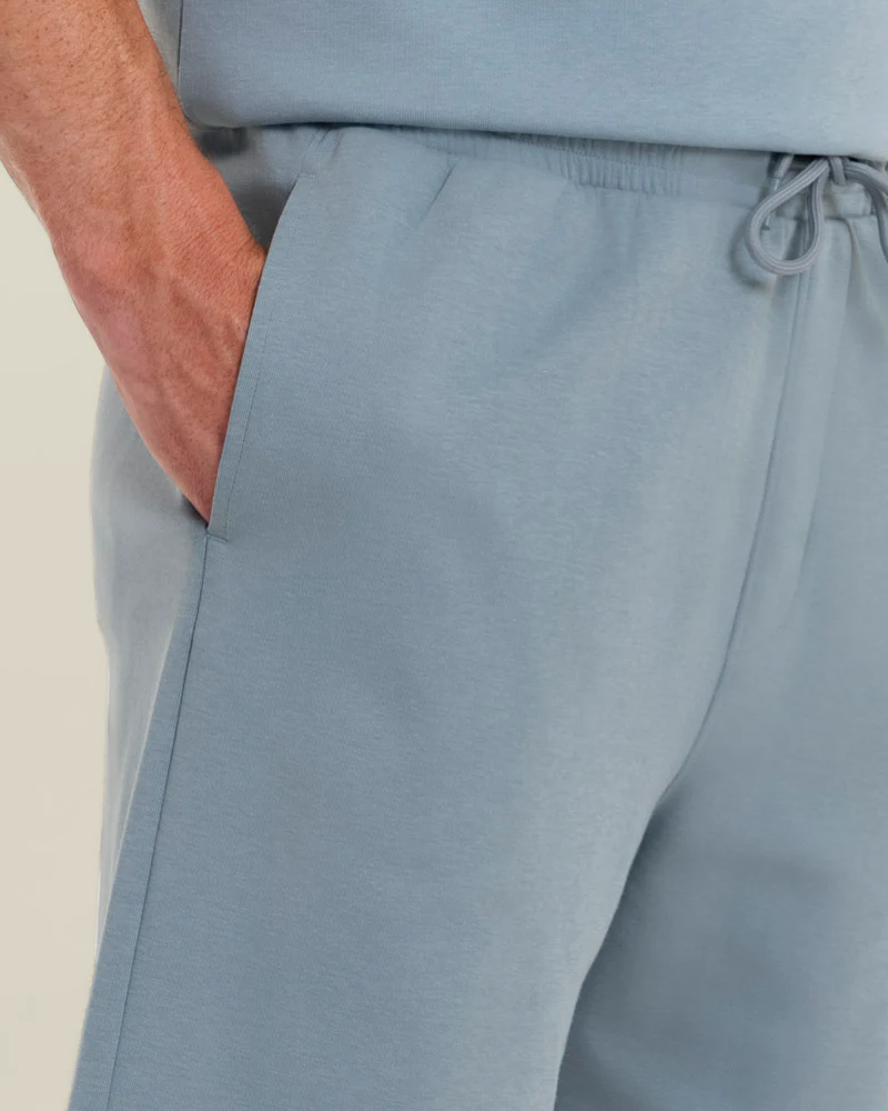 Sven – Soft-Touch Jersey Short Sleeve Shirt & Short Set Light Blue - Image 6