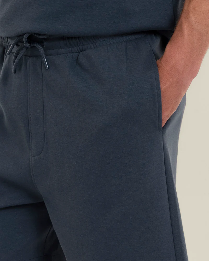 Sven – Soft-Touch Jersey Short Sleeve Shirt & Short Set Light Navy - Image 6