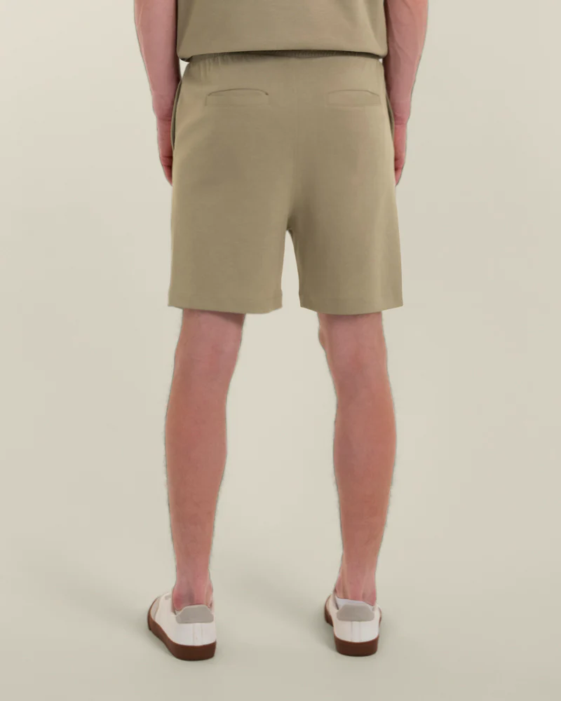 Sven – Soft-Touch Jersey Short Sleeve Shirt & Short Set Light Brown - Image 8