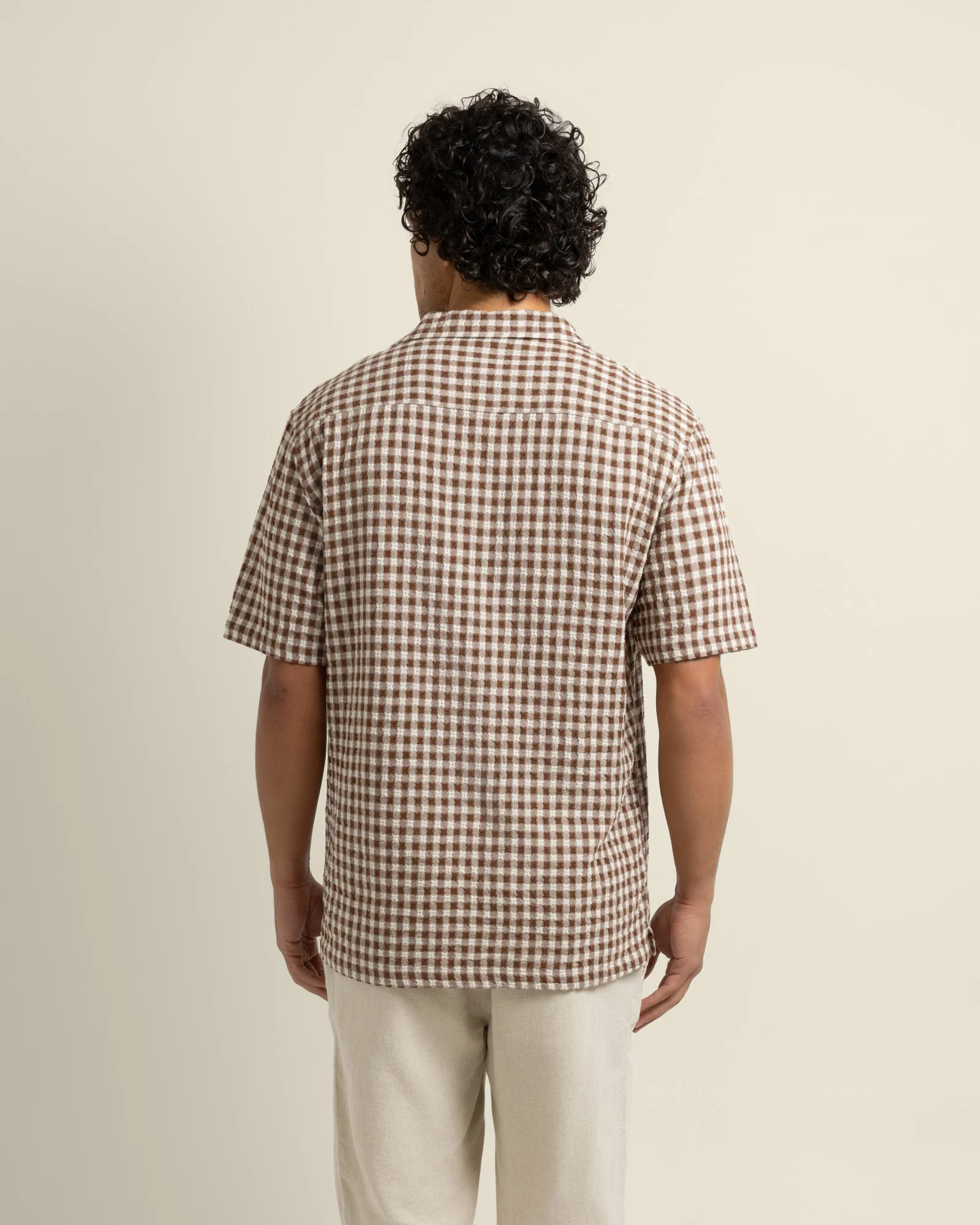Torben -Textured Check Short Sleeve Shirt - Image 6