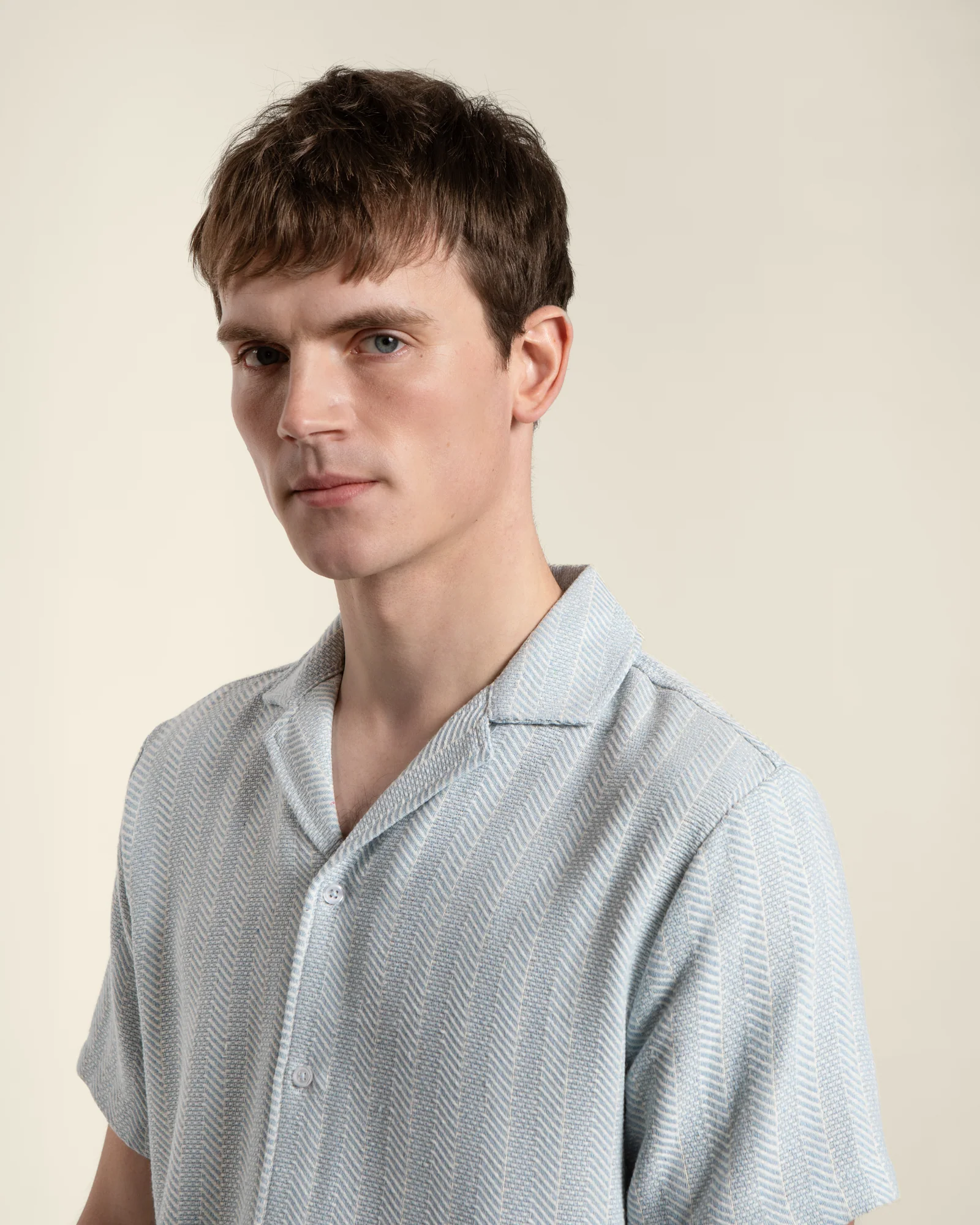 Twill Textured Short Sleeve Shirt - Image 15