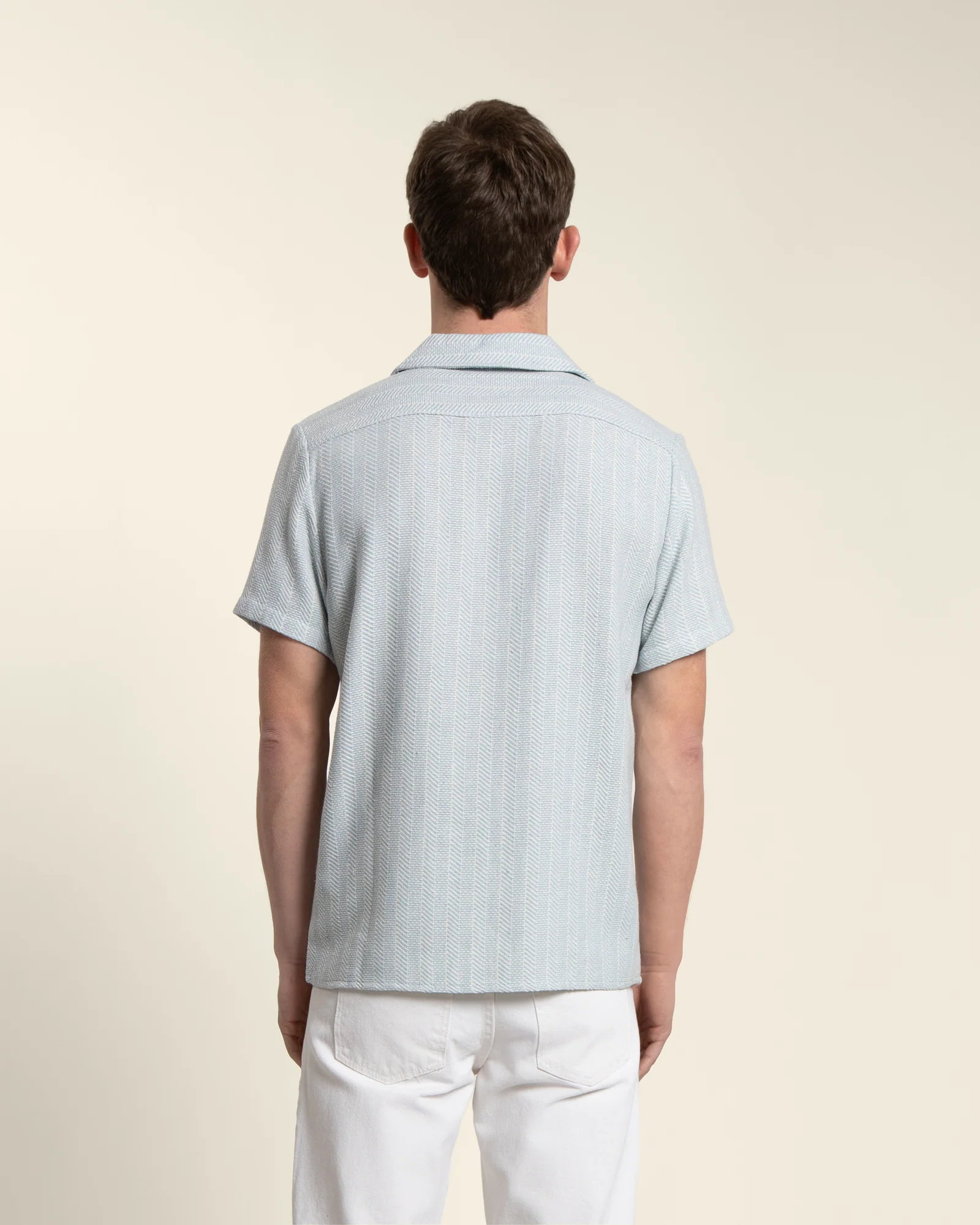 Twill Textured Short Sleeve Shirt - Image 5